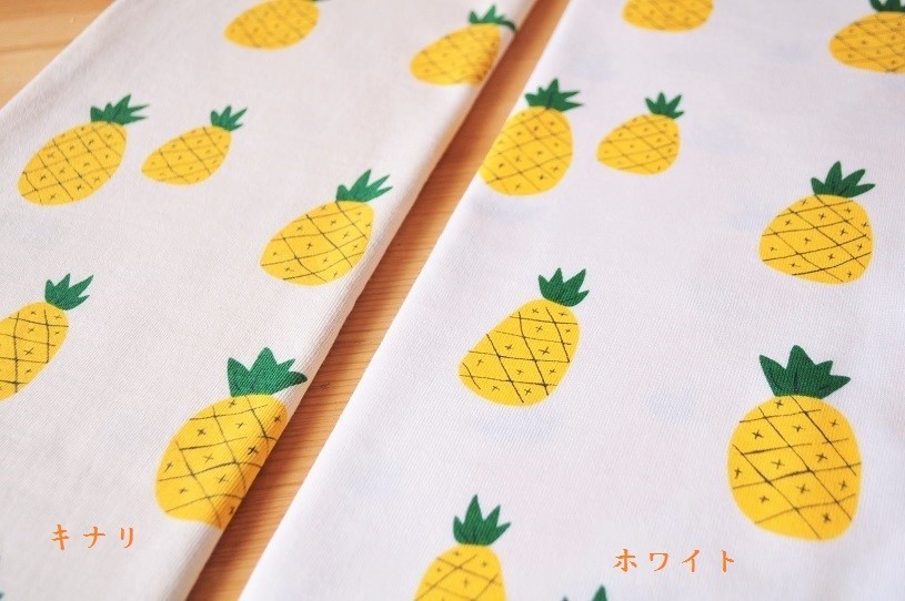 24/-コーマ天竺  pineapple (カート戻)